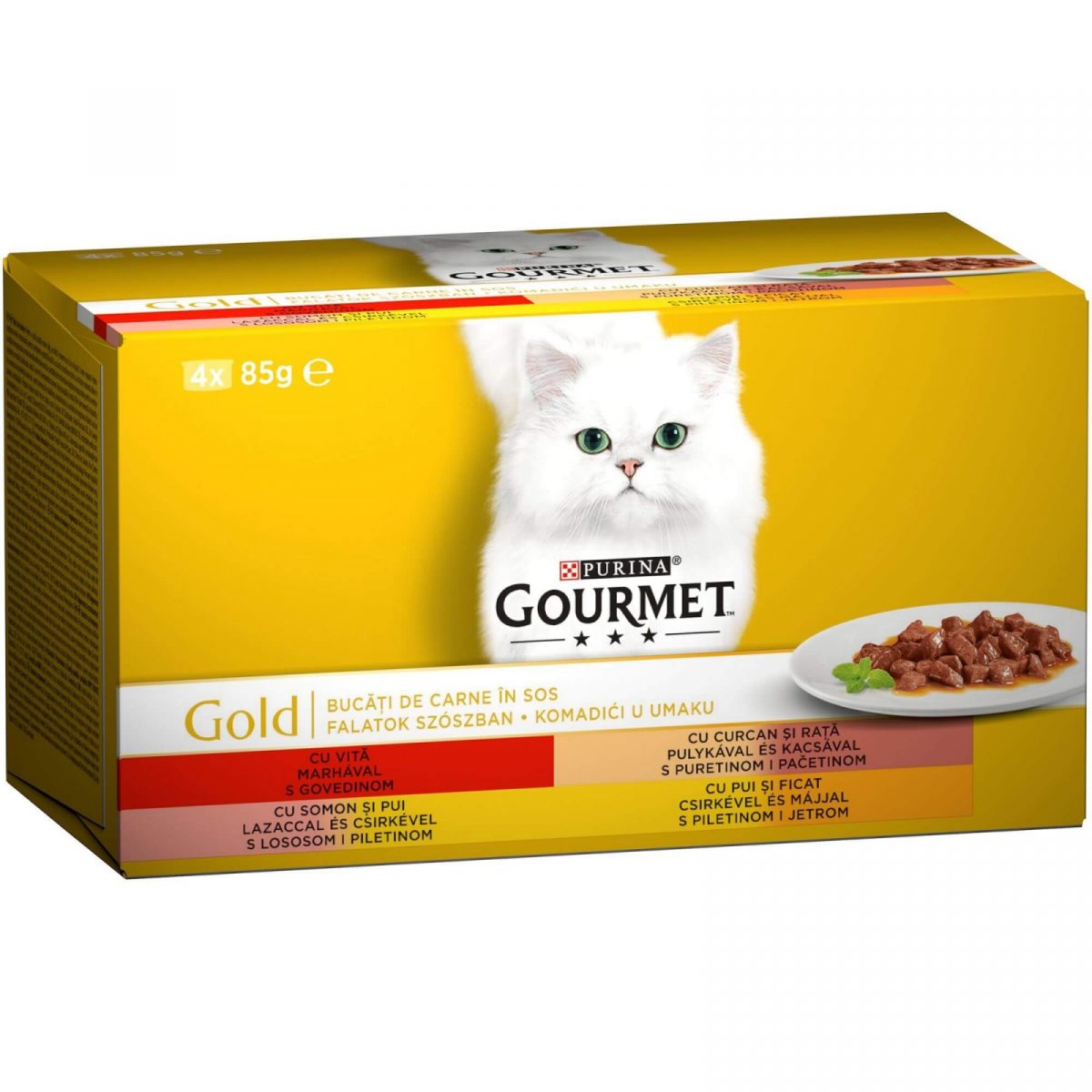 Gourmet Gold Duo Multipack Vita si Pui, 4x85 g.JPG2659