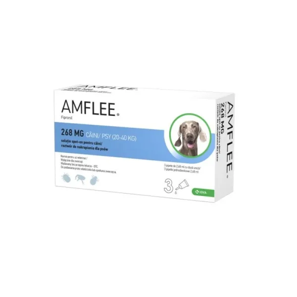 Amflee Caine spot-on, L (20-40 Kg), 3 pipete