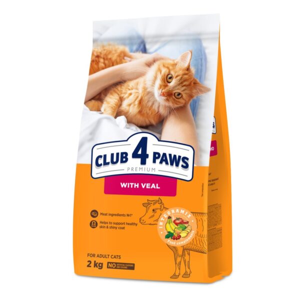 Club 4 Paws Premium Hrana uscata pisici adulte, cu Vita, 2 kg