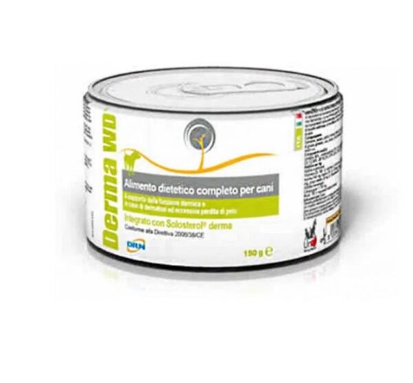 Conserva dietetica pentru caini Derma WD 150 g – suport pentru piele sensibila si dermatite